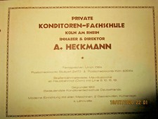 A.Heckman Köln 1926