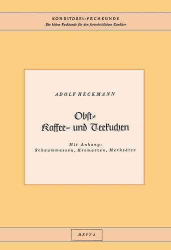Konditorei fachkunde - konditorei,