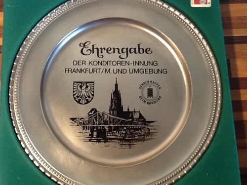 Zinnteller punze engel - punze,