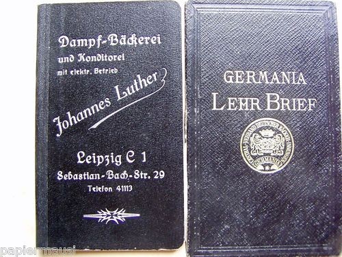 Lehrbrief kontobuch bäcker - kontobuch,